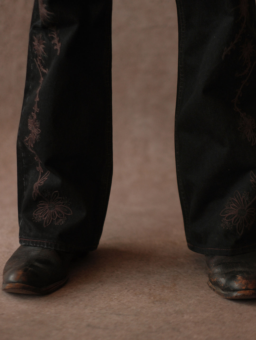 Mvc&Co. 722# Western Embroidered Flare jeans