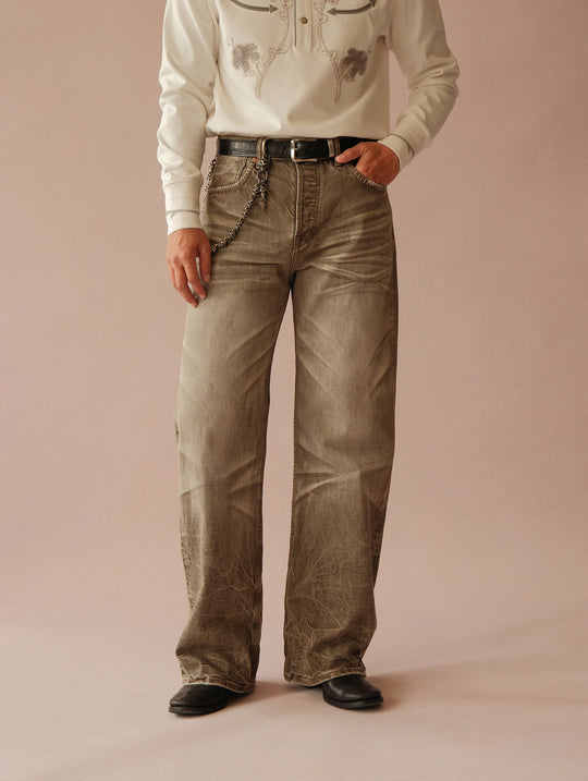 Alligator Bamboo-joint Patterned Embossed Belt-Stainless Steel Buckle-Black