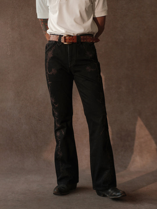 Bison-Grain Leather Cavalry Belt-Tan Brown