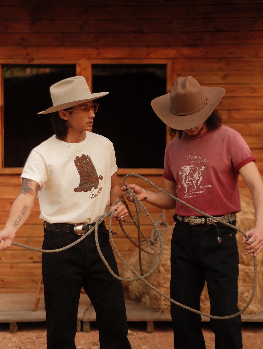 Western Series Vintage Western Boot Graphic T-shirt