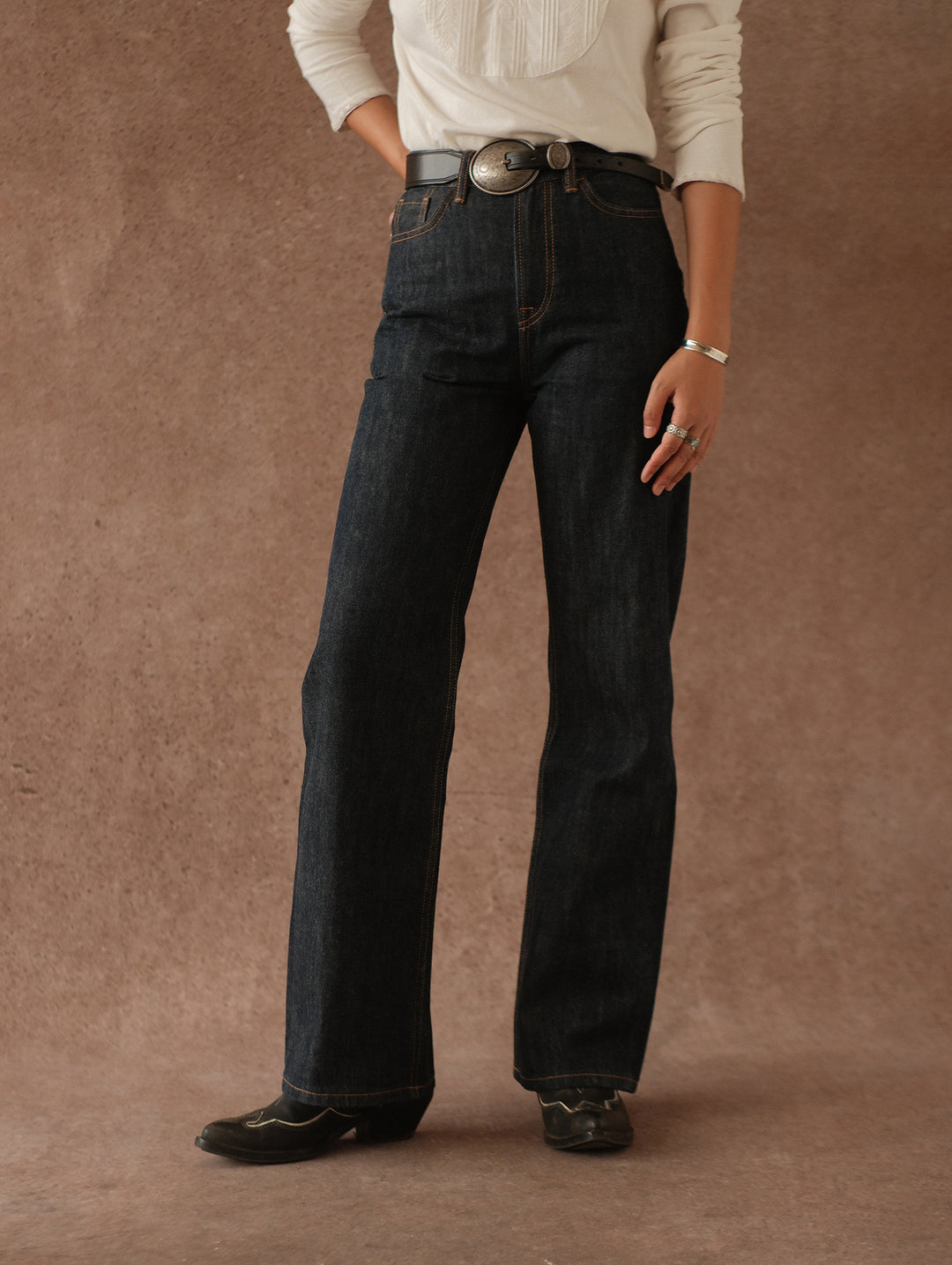 13oz Monroe II Wide-Leg jeans-Indigo