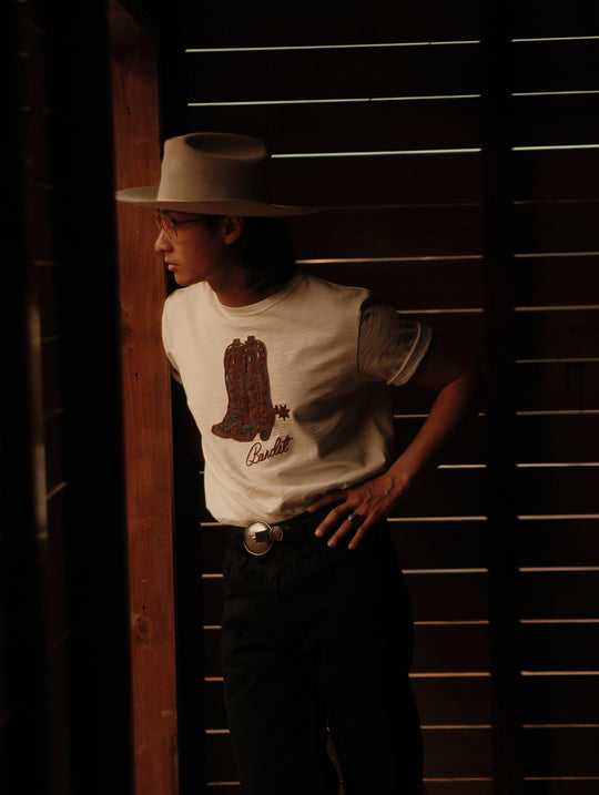 Western Series Vintage Western Boot Graphic T-shirt