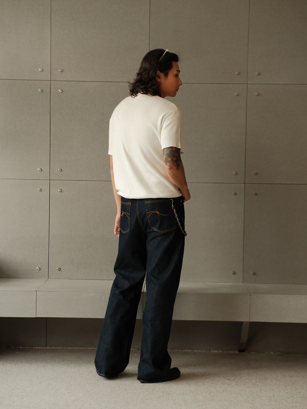 Cooling Series A-line jeans-Indigo
