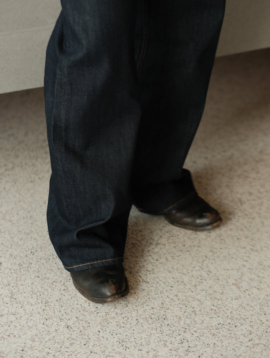 Cooling Series A-line jeans-Indigo