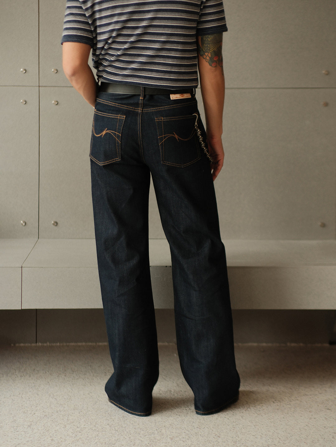 Cooling Series A-line jeans-Indigo