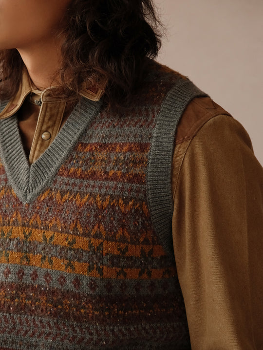 Fair Isle Knit Vest