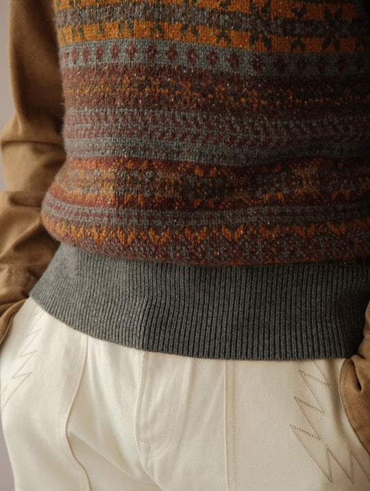 Fair Isle Knit Vest