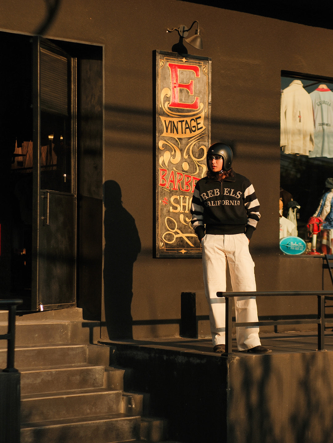 Prisoner Striped Racer Sweatshirt