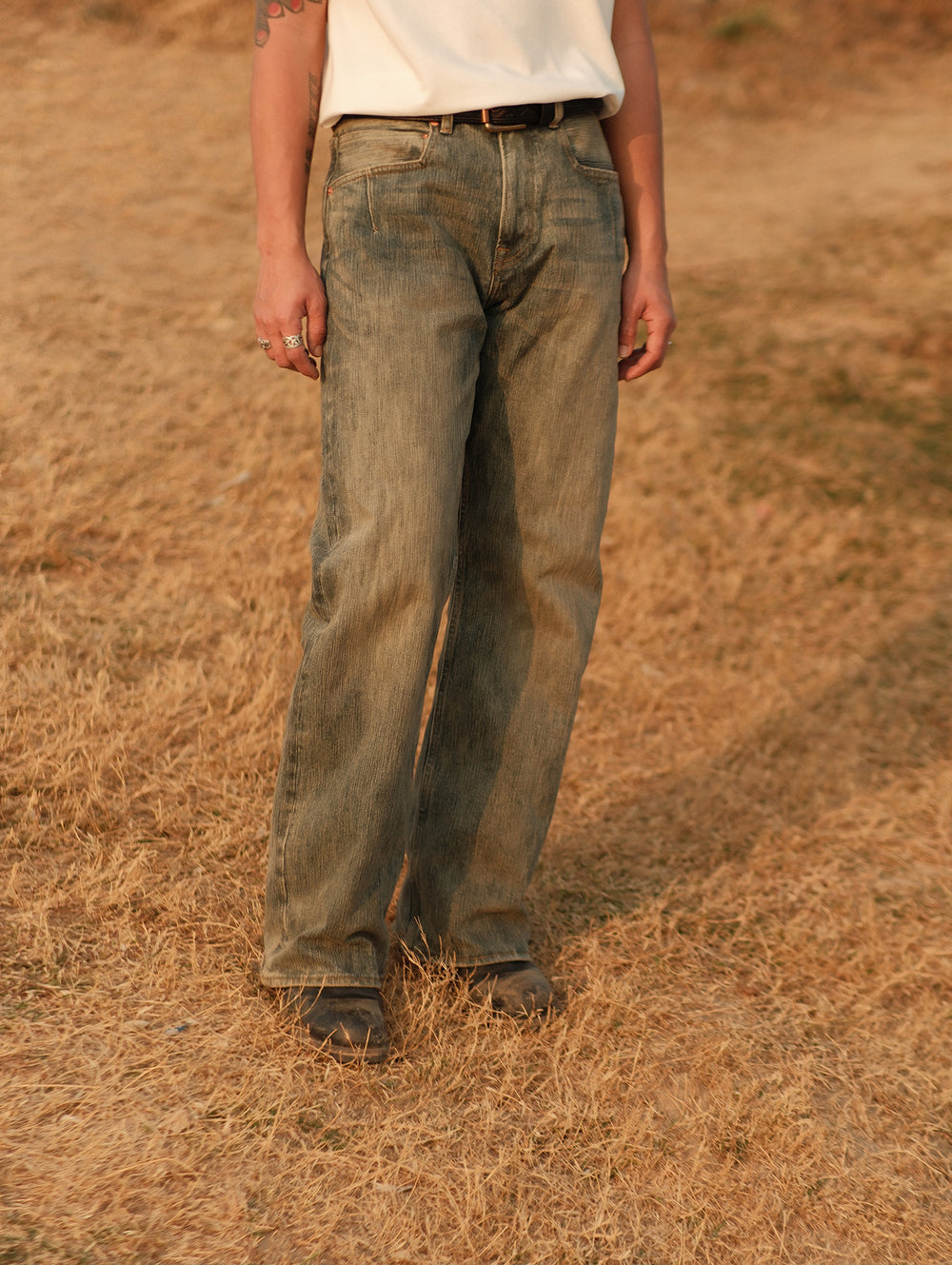 15.3 OZ high-density selvedge denim jeans