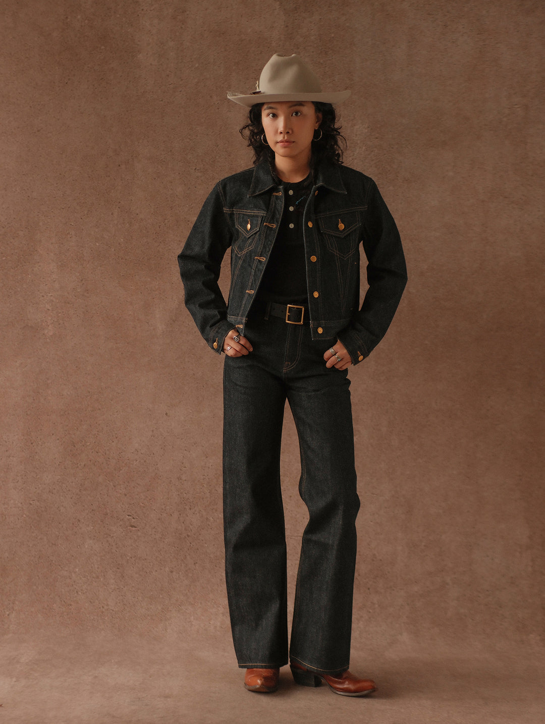 Women's 15.5OZ Type3 Selvedge Denim Jacket