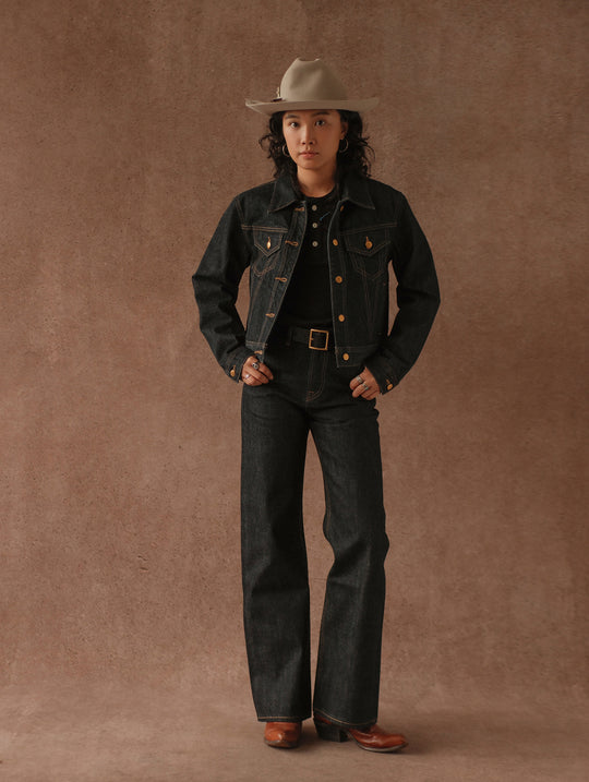 Women's 15.5OZ Type3 Selvedge Denim Jacket