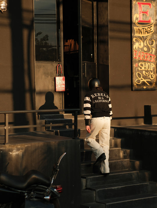 Prisoner Striped Racer Sweatshirt
