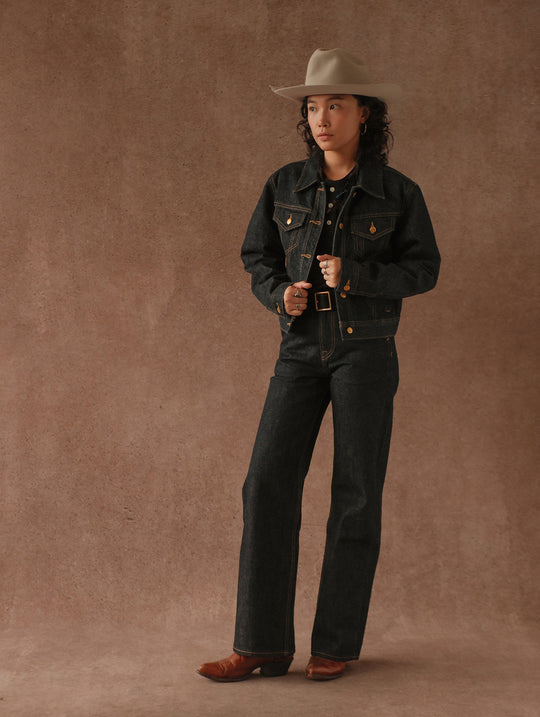 Women's 15.5OZ Type3 Selvedge Denim Jacket