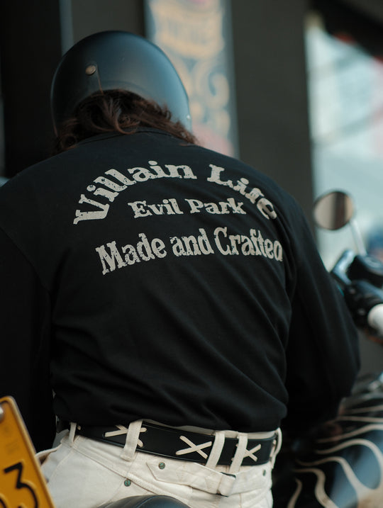 Motorcycle-Inspired Henley T-Shirt