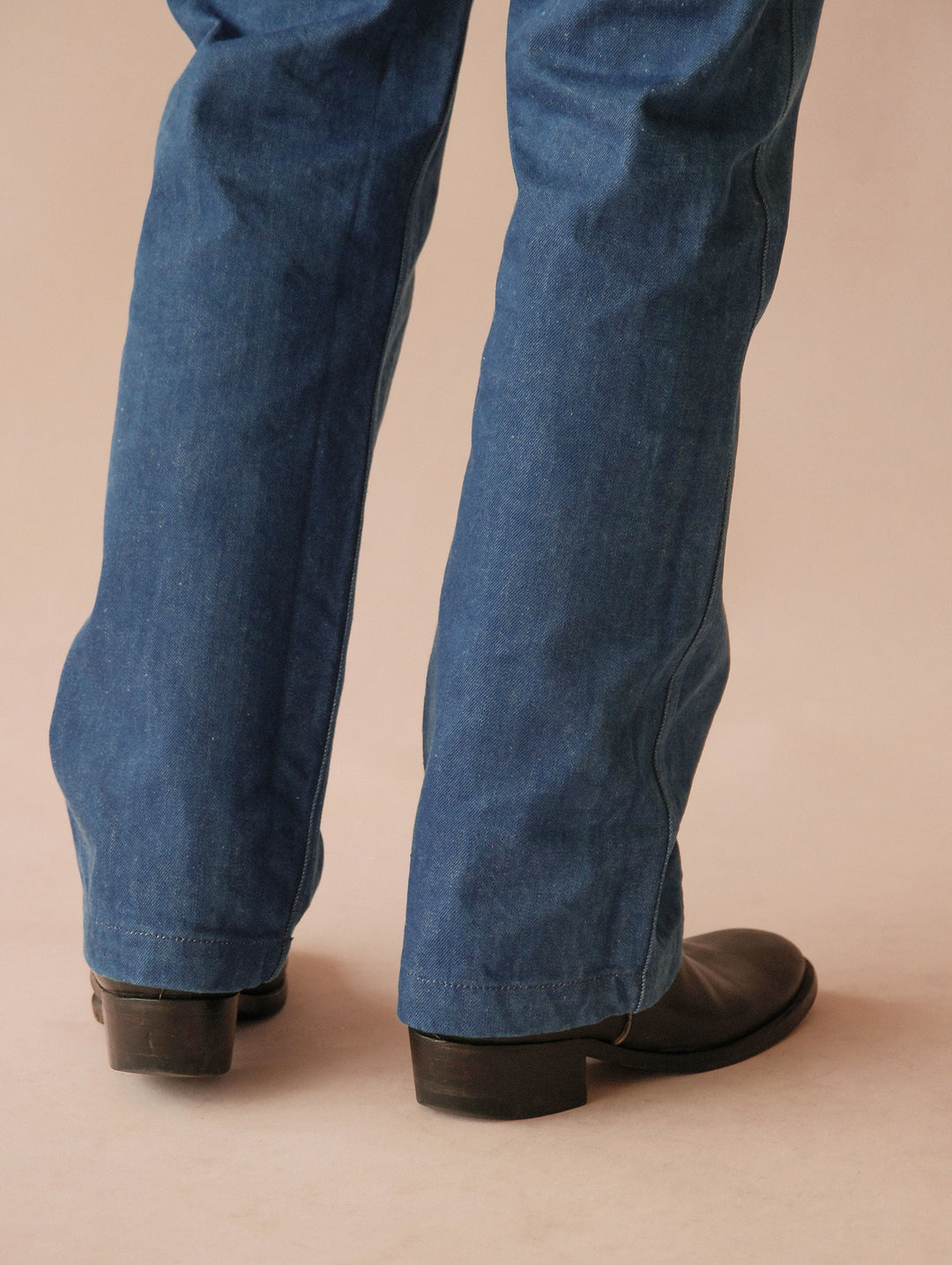Claessen™ Blue "Planetary Tears Blue" Straight-Leg Fatigue jeans