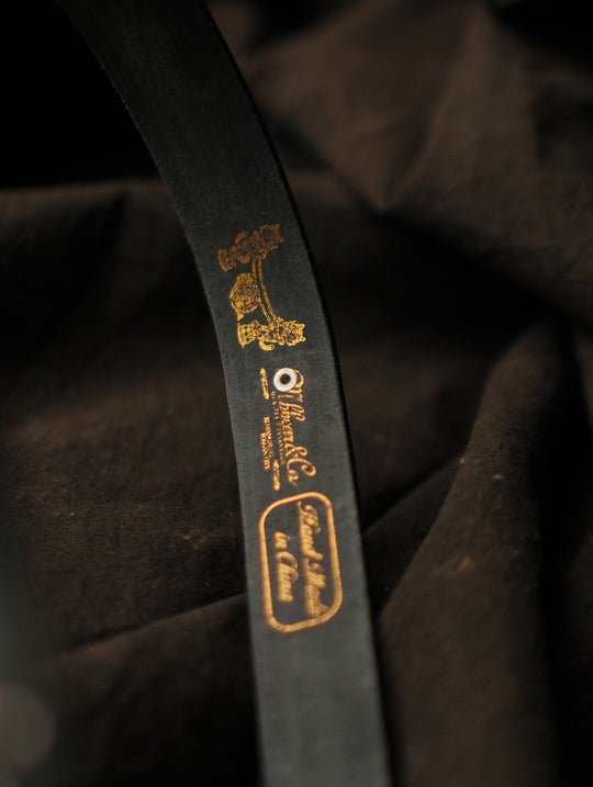 Glass Bead Rivet Belt-Black