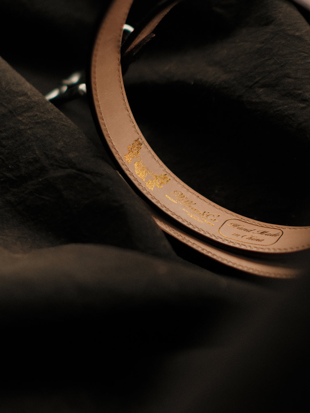 Alligator Bamboo-joint Patterned Embossed Belt-Stainless Steel Buckle-Brown