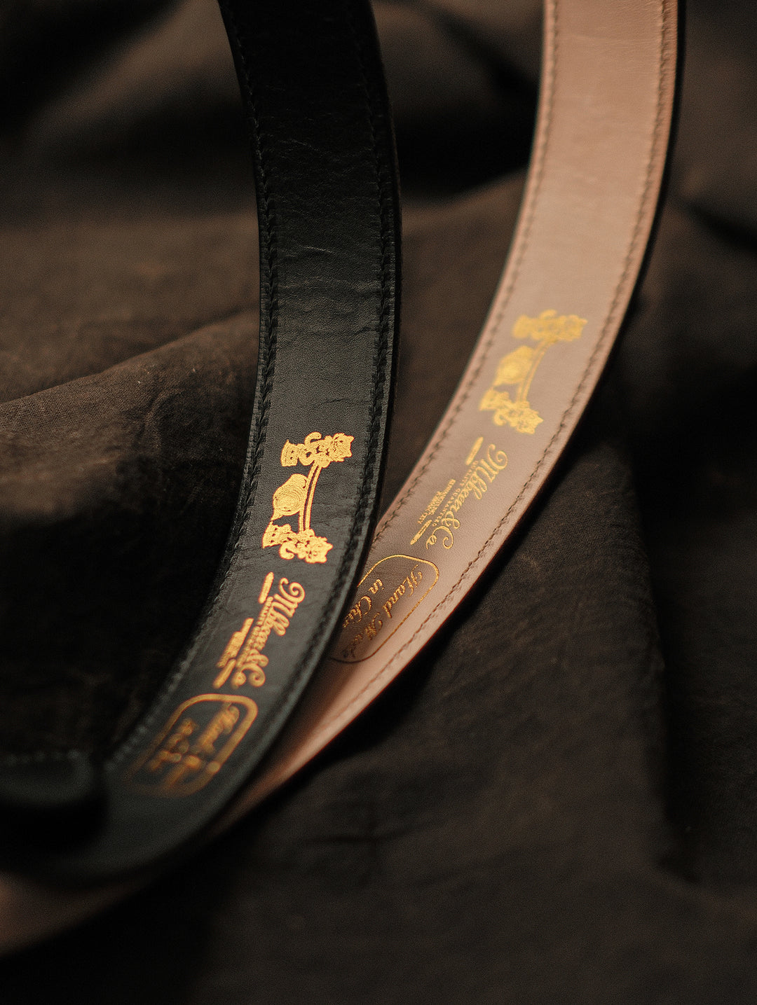 Alligator Bamboo-joint Patterned Embossed Square Buckle Belt-Brown