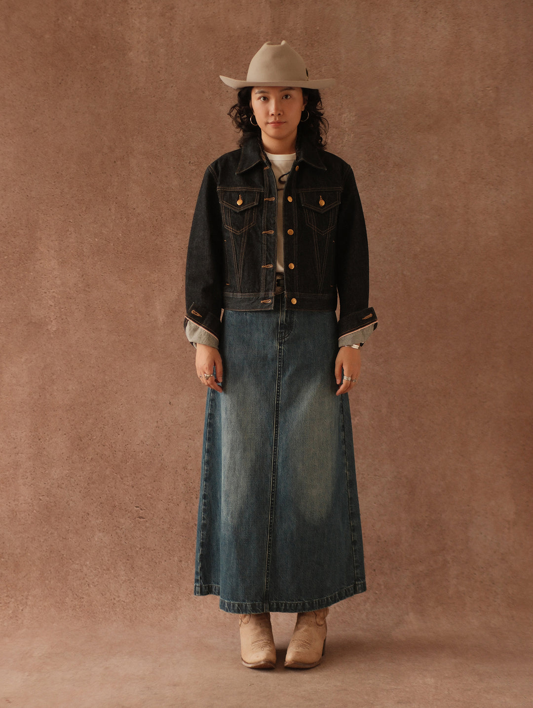 Women's 15.5OZ Type3 Selvedge Denim Jacket