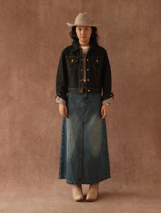 Women's 15.5OZ Type3 Selvedge Denim Jacket