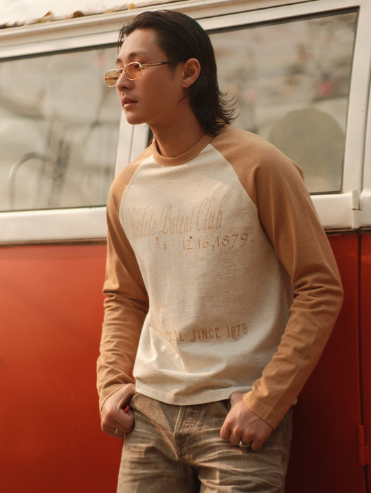 “Expired Patent Club” Raglan Sleeve T-shirt