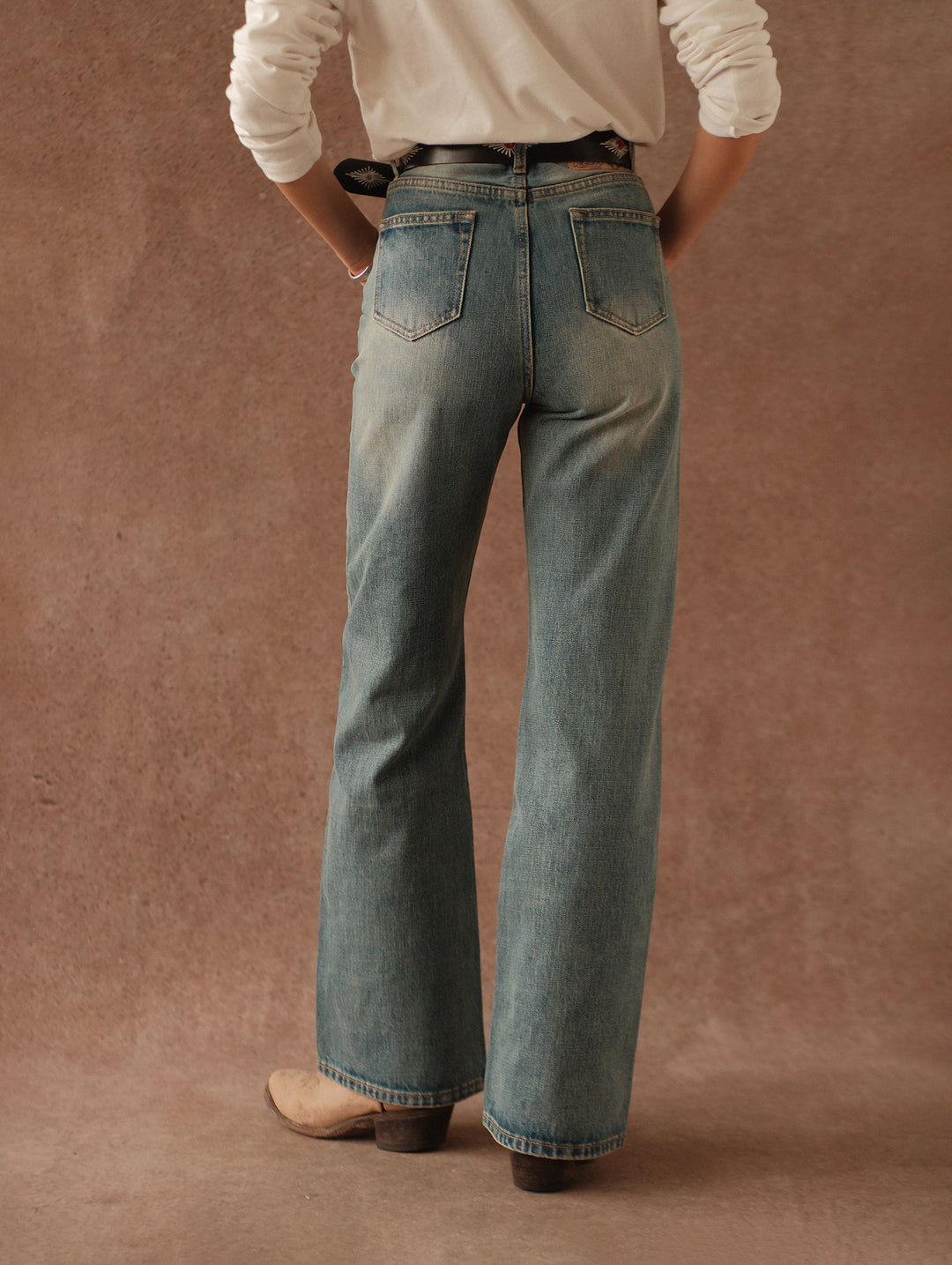 16oz Monroe II Wide-Leg jeans-Blue Cast