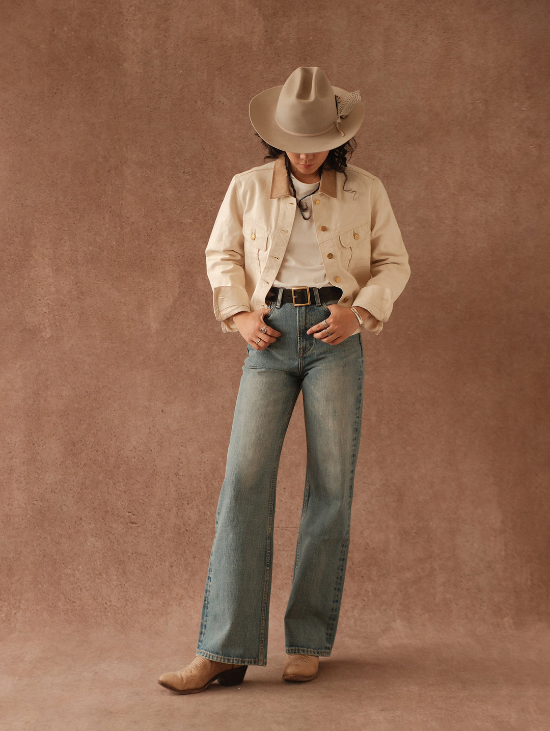 16oz Monroe II Wide-Leg jeans-Blue Cast