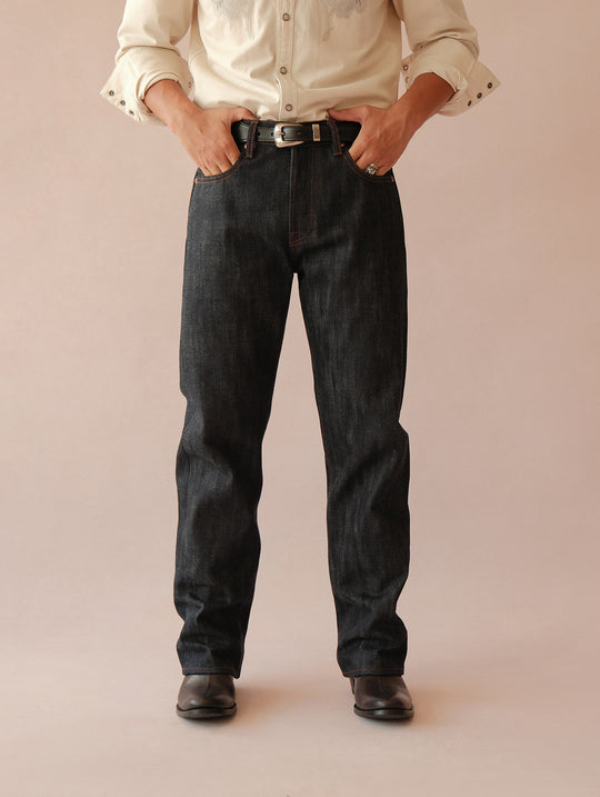22OZ Selvedge 701 Straight-Fit jeans-Desized
