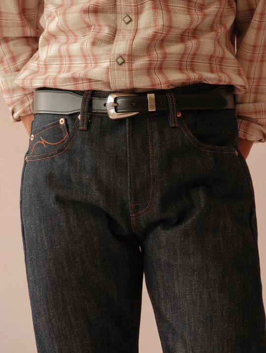 22OZ Selvedge 702 Tapered jeans-Desized