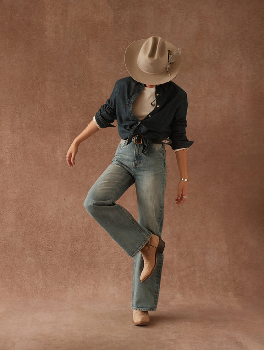 Women's Basic Denim shirt