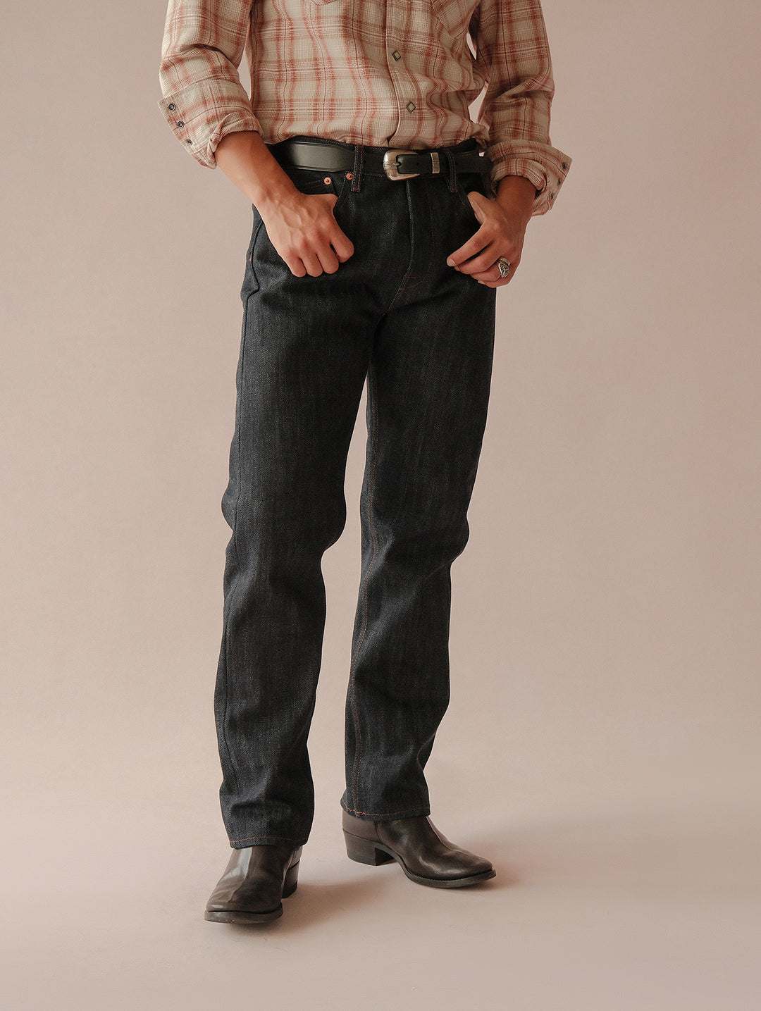 22OZ Selvedge 702 Tapered jeans-Desized