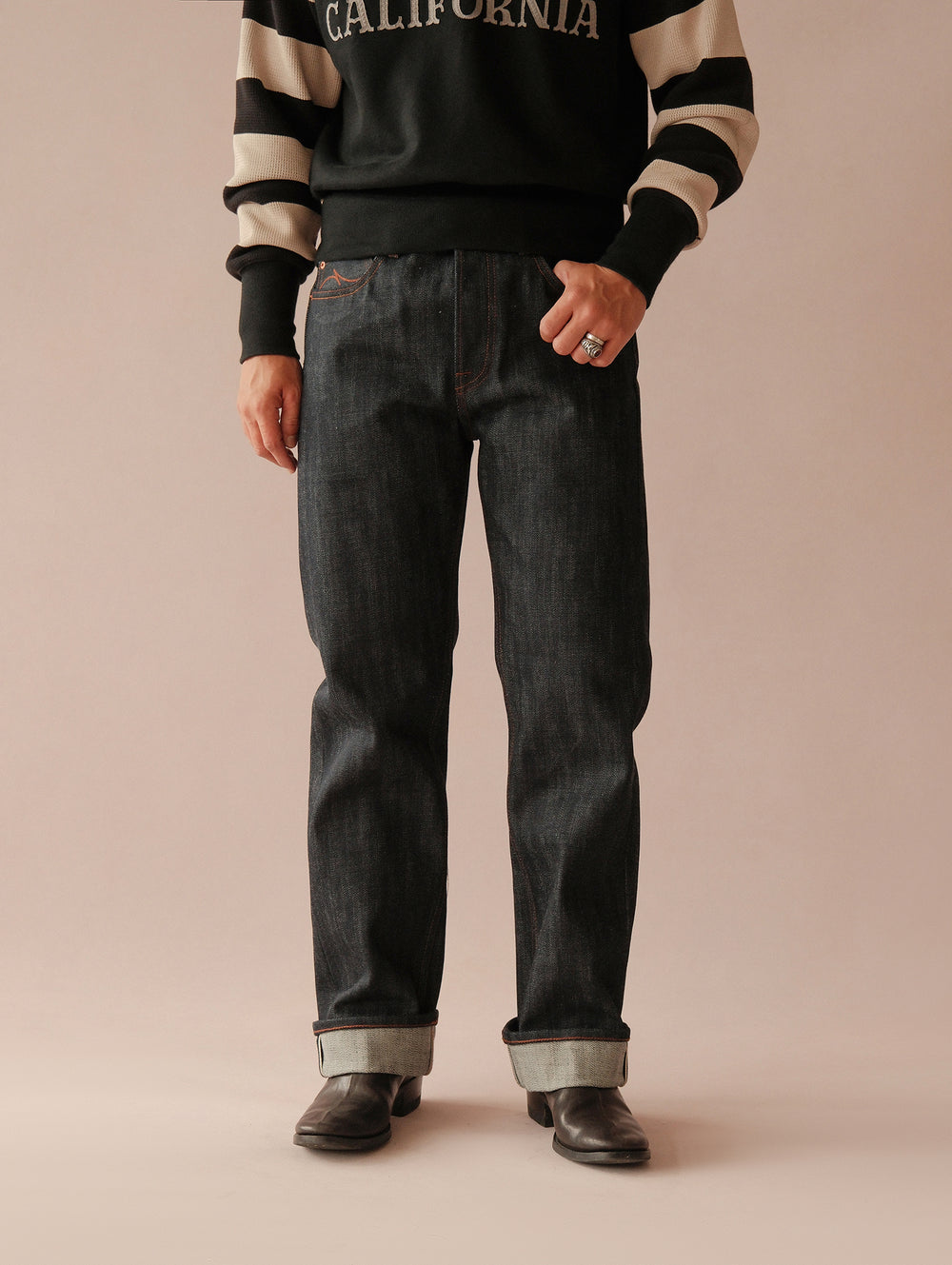 22OZ Selvedge 701 Straight-Fit jeans-Raw