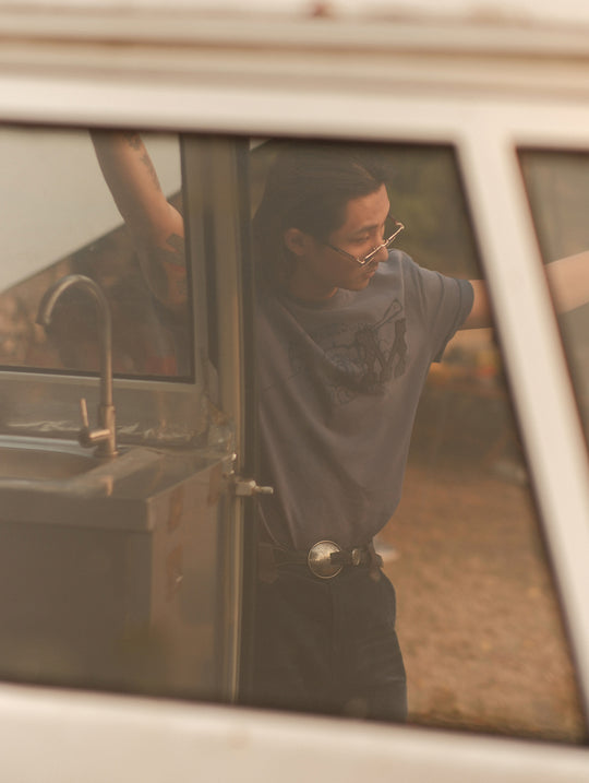 Sun-Faded Aged Patchwork T-shirt