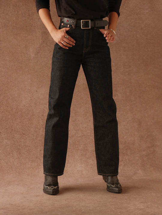 15oz Monroe II Straight-Fit jeans-Black Indigo