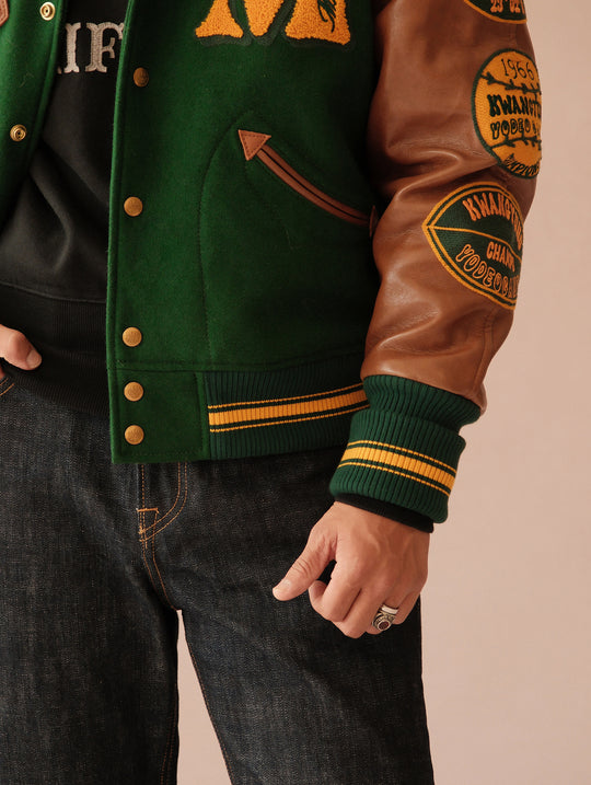 Ivy Style Wool Blend Baseball Jacket