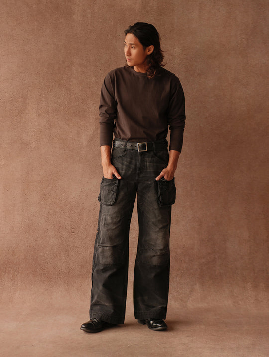 Logger Multi-Pocket Wide-Leg Work pants