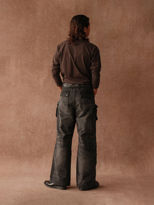 Logger Multi-Pocket Wide-Leg Work pants