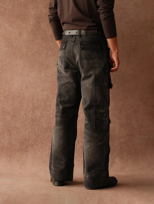 Logger Multi-Pocket Wide-Leg Work pants