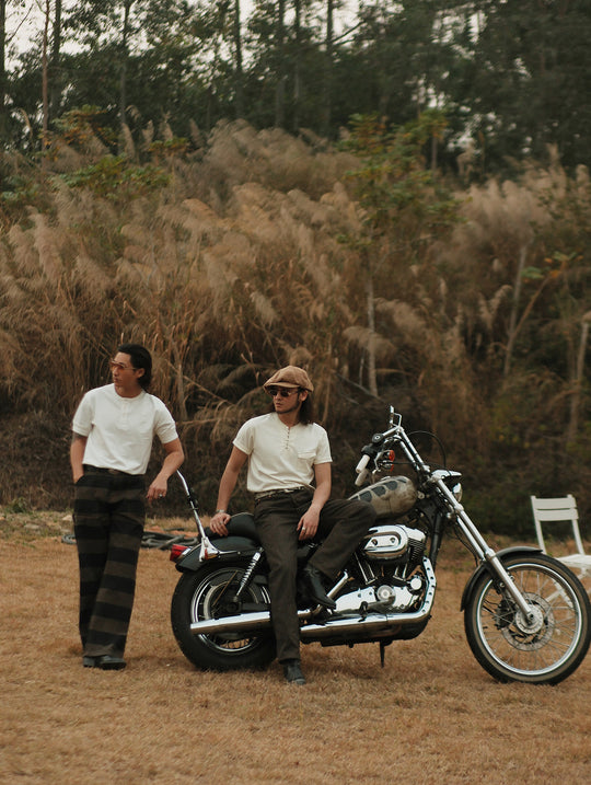 Mvc&Co. 719# Salt-and-Pepper Straight-Fit jeans