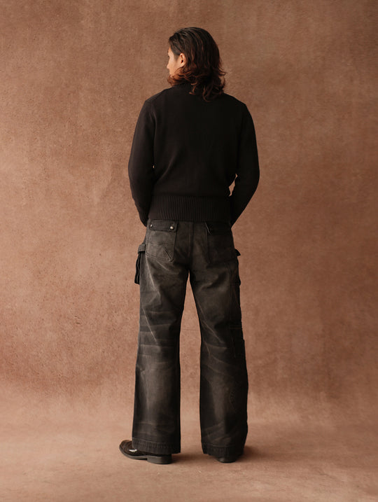 Logger Multi-Pocket Wide-Leg Work pants