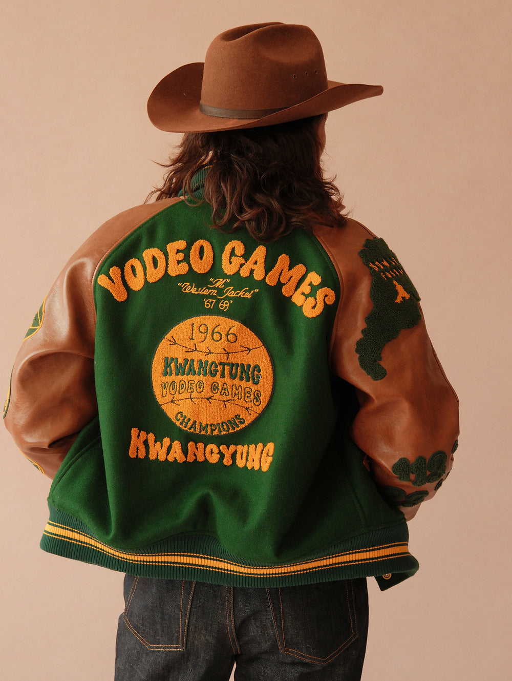 Ivy Style Wool Blend Baseball Jacket