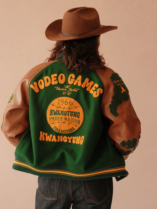 Ivy Style Wool Blend Baseball Jacket