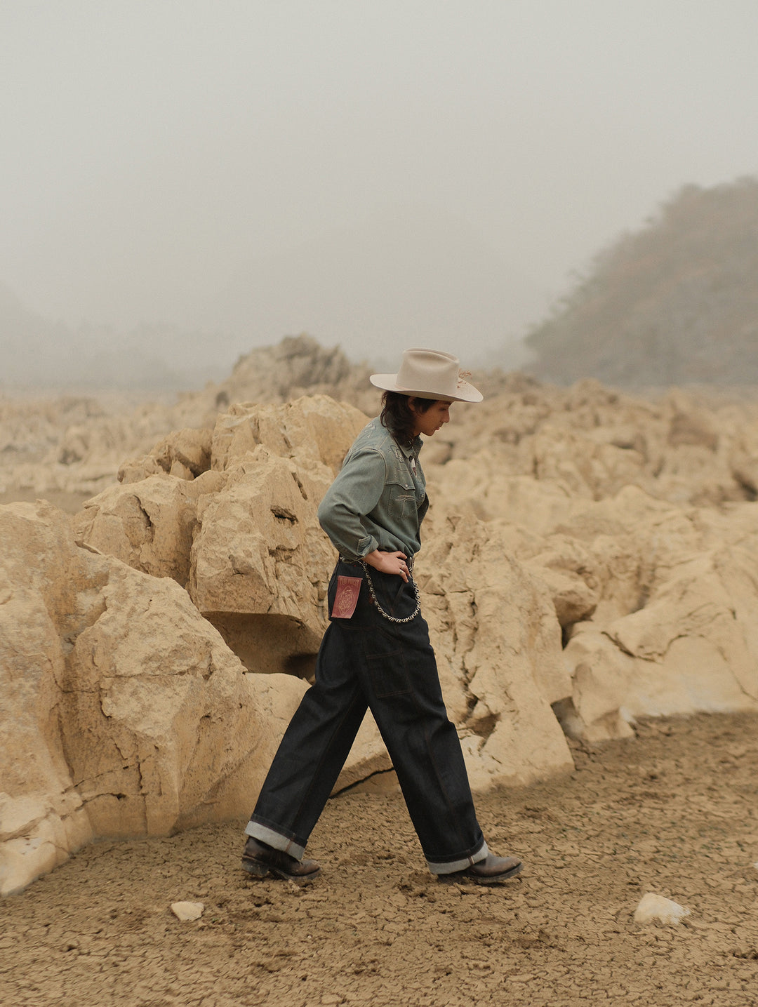 Journey to the West Series Wide-Leg jeans-Monk Tang Sanzang