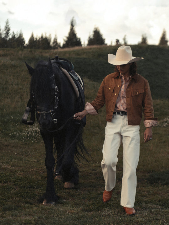 Western Series Yarn-dyed Striped Jacquard shirt