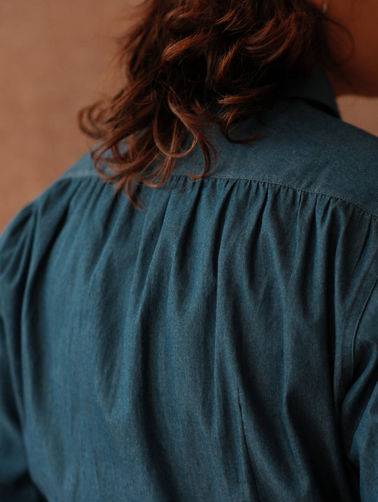 Riviera One-Piece Collar Denim Shirt