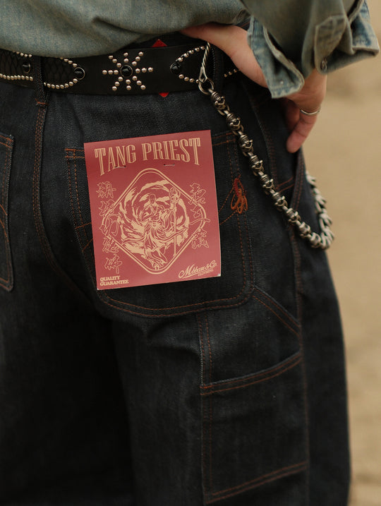 Journey to the West Series Wide-Leg jeans-Monk Tang Sanzang