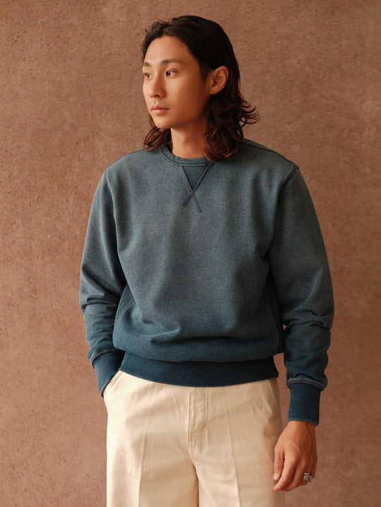 Sun-Faded Indigo Sweatshirt