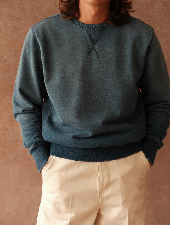 Sun-Faded Indigo Sweatshirt