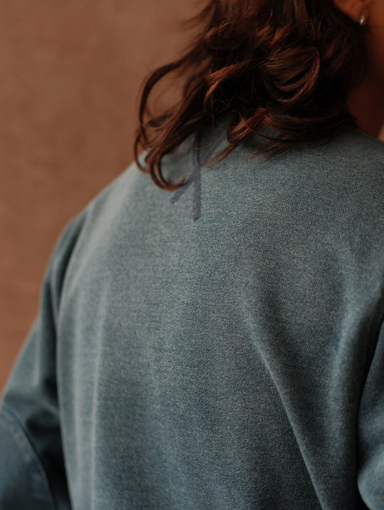 Sun-Faded Indigo Sweatshirt