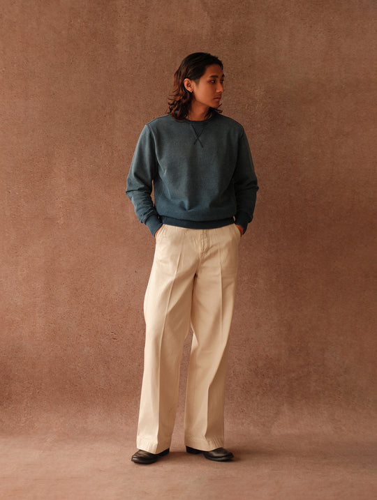 Sun-Faded Indigo Sweatshirt